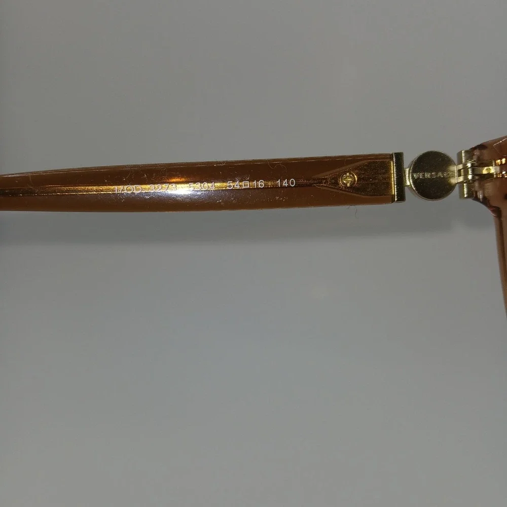 Versace 3273 5304 Women Eyeglasses Frame Brown Transparent Full Rim 54-16-140 mm